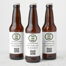 QR Code Logo Bedrijf Zwart Zakelijk Corporate