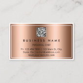 QR-CODE Logo-body Sculpting Massage Roos Koper Visitekaartje (Achterkant)