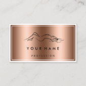 QR-CODE Logo-body Sculpting Massage Roos Koper Visitekaartje (Voorkant)