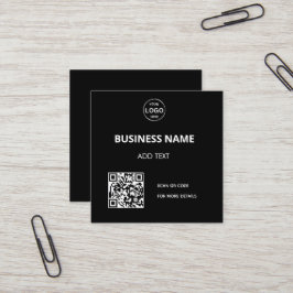 Qr code Logo Business Menu Contact Vierkante Visitekaartje