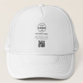 QR Code Logo Business Minimalist Eenvoudig Trucker Pet (Voorkant)
