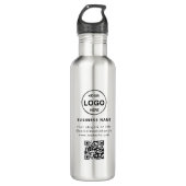 QR Code Logo Business Minimalist Eenvoudig Waterfles (Voorkant)
