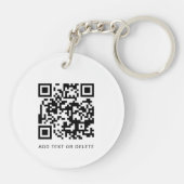 QR Code Logo Business Modern Eenvoudig Acryl Sleutelhanger (Achterkant)