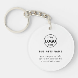 QR Code Logo Business Modern Eenvoudig Acryl Sleutelhanger