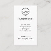 QR Code Logo Dank u Korting Laat ons Review Visitekaartje (Achterkant)