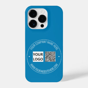 QR-code, Logo- en tekstdraagtas - Uw kleuren iPhone 14 Plus Hoesje