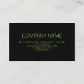 QR Code Logo Fluorescerend Groen Visitekaartje (Achterkant)