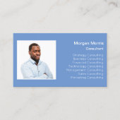 QR Code Logo Foto Professional Company Name Visitekaartje (Voorkant)