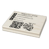 Qr code logo fundamentele info pictogrammen rubber rubberstempel (Stempel)