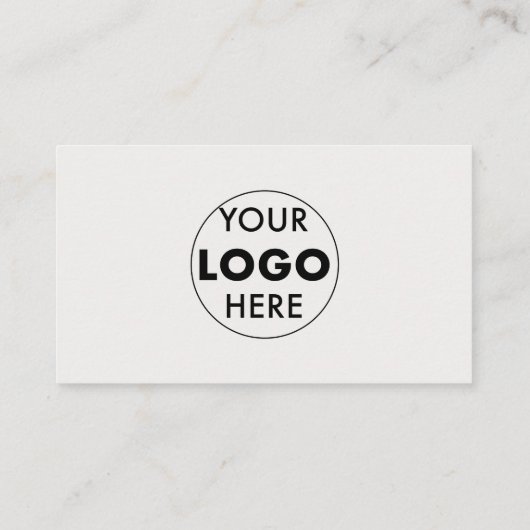 QR-code | LOGO | Gebroken wit | Modern ontwerp Visitekaartje (Achterkant)