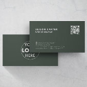 QR Code & Logo | Groen | Modern | Professioneel Visitekaartje