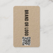 QR Code Logo Hang Label Kleding Zeggen Details (Voorkant)