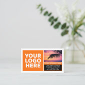 QR Code Logo Kalender Contact Merk Kleur Bedrijf Visitekaartje (Staand voorkant)