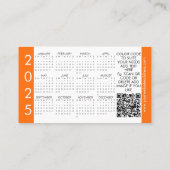 QR Code Logo Kalender Contact Merk Kleur Bedrijf Visitekaartje (Achterkant)