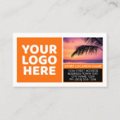 QR Code Logo Kalender Contact Merk Kleur Bedrijf Visitekaartje (Voorkant)