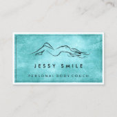 QR-CODE-Logo: Massaged Green Water Visitekaartje (Voorkant)