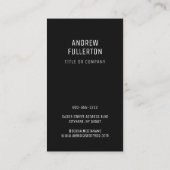 QR Code Logo Metallic look Modern Verticaal Visitekaartje (Achterkant)