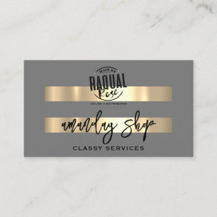 QR Code Logo Online Winkelen Gold Grey Professiona Visitekaartje