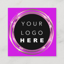 QR Code Logo Online Winkelen Lijst Gold Vivd Paars