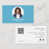 QR CODE Logo Professional Headshot SKY FOTO Visitekaartje (Voorkant / Achterkant)