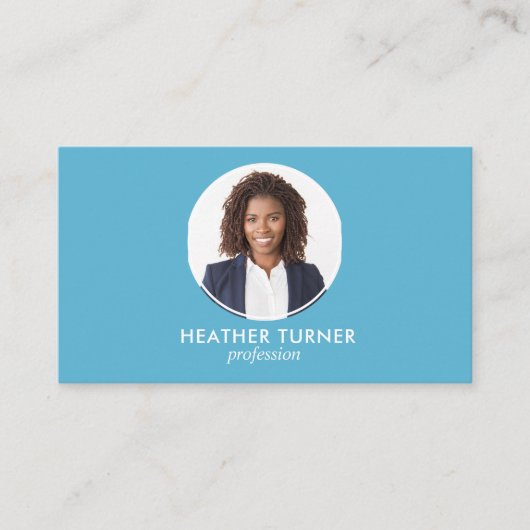 QR CODE Logo Professional Headshot SKY FOTO Visitekaartje (Voorkant)