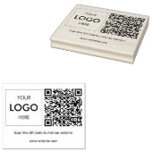 QR Code Logo Professional Rubber Stempel (Gestempeld)