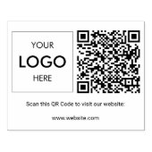 QR Code Logo Professional Rubber Stempel (Afrduk)