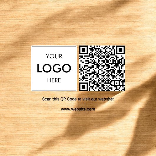 QR Code Logo Professional Rubber Stempel