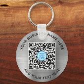 QR-code - Logo promotiefilter Sleutelhanger (Voorkant)