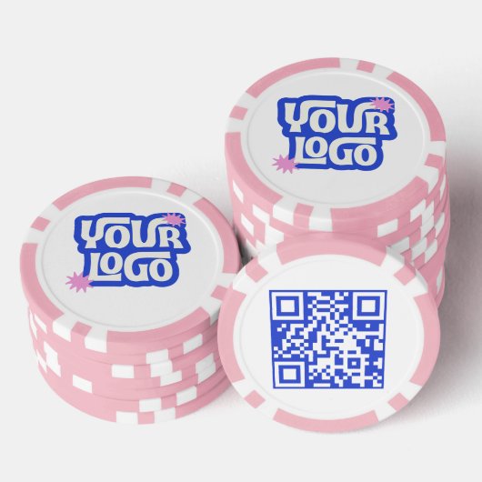 QR Code Logo Promotional Business Giveaway Poker Chips (Opstapeling)