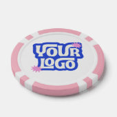 QR Code Logo Promotional Business Giveaway Poker Chips (Enkel)