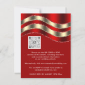 QR Code Logo Red Gold Kerstmis Feestdagen (Achterkant)