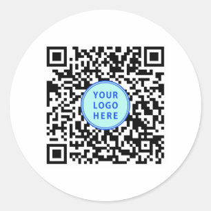 QR-code Logo Ronde Sticker
