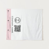QR Code Logo Roze Verkoper Evenement Expo Tafel Ru Wandkleed (Voorkant (horizontaal))