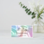 QR-CODE Logo Sculpting Massage Care Holograaf Visitekaartje (Staand voorkant)