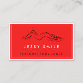 QR-CODE Logo Sculpting Massage Care RED SPA Visitekaartje (Voorkant)