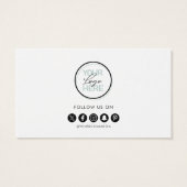 QR Code Logo Sociale media Visitekaartjes (Achterkant)