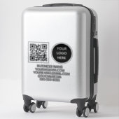 QR Code Logo Vinyl Bedrijf Sticker (Koffer)