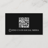 QR-code logo voor bergingsbedrijven Visitekaartje (Achterkant)