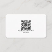 QR-code logo voor sociale media-verbinding Visitekaartje (Voorkant)