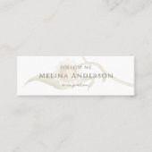 QR Code Logo Wilde bloem Daisy Social Media Mini Visitekaartje (Voorkant)