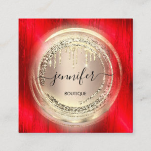 QR Code Logo Winkelen Blush Roos Gold Drivers rood Vierkante Visitekaartje