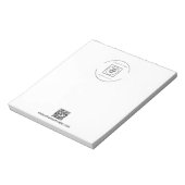 QR-code logo Zakelijk Branding Promo Notitieblok (Linkerzijde)