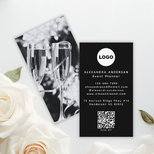 QR Code Logo Zwart Modern Minimalistisch Professio Visitekaartje