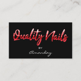 QR-code Logo zwart, rood, zwart Visitekaartje