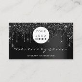 Qr Code Logo - zwarte schijven - Professional Visitekaartje (Voorkant)