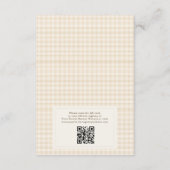 QR Code Love is Brewing Bruiloft Coffee Bruidsfees Kaart (Achterkant)