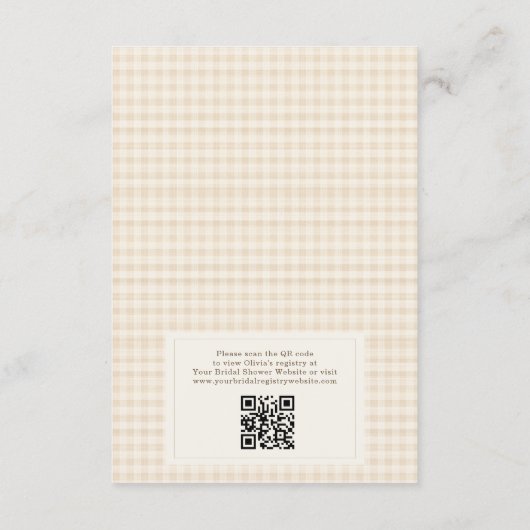 QR Code Love is Brewing Coffee Bridal Shower Kaart (Achterkant)