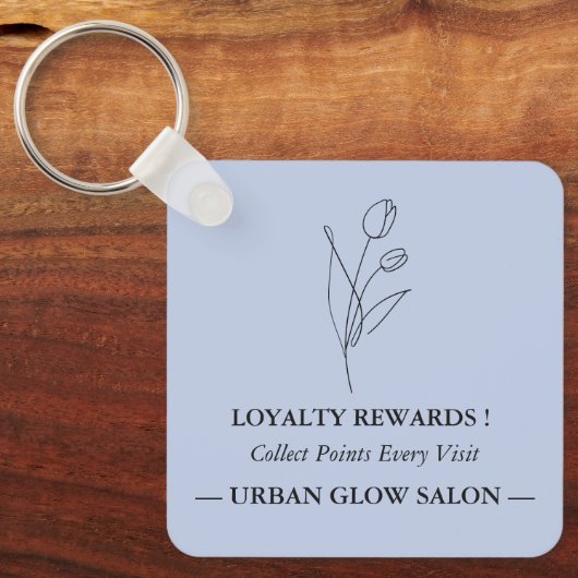 QR-code loyaliteitskaart vervanging Sleutelhanger (Voorkant)