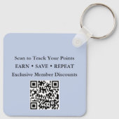 QR-code loyaliteitskaart vervanging Sleutelhanger (Achterkant)
